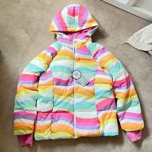 Swiss Tech Pastel Rainbow Girls Jacket